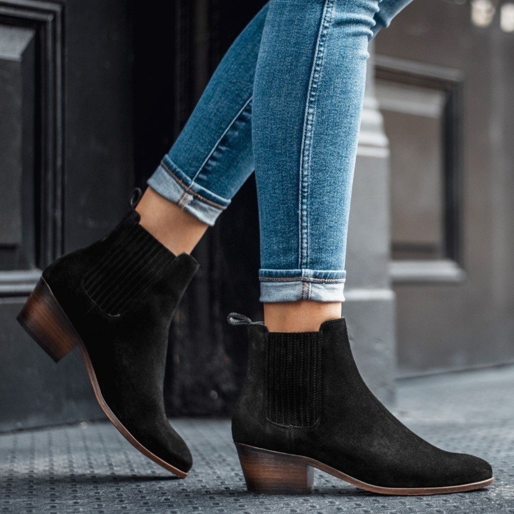 THURSDAY BOOT COMPANY Dreamer Black Suede Bootie Women’s Size 9